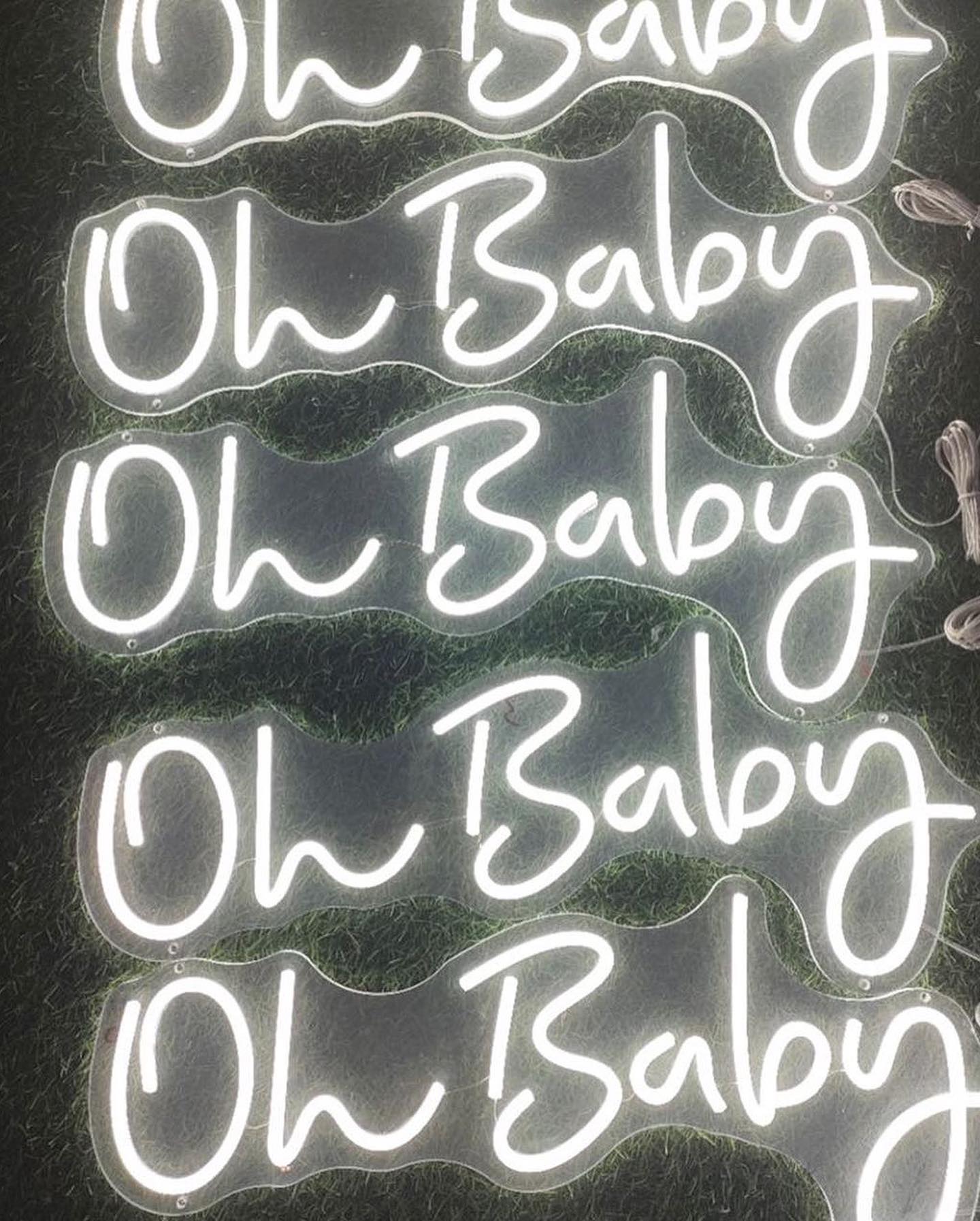 Rotulo / Letrero Neon Oh Baby